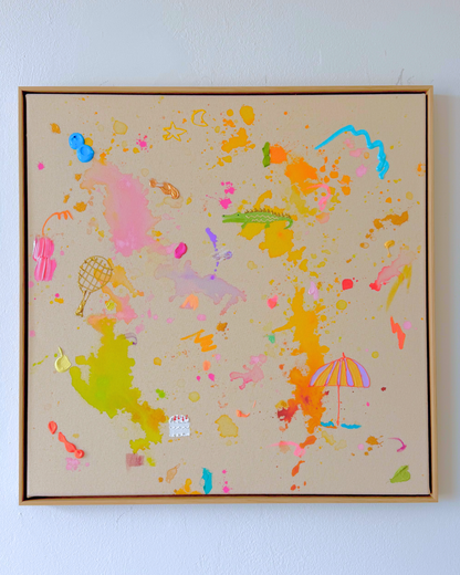 ICH WÜNSCH DIR Tennis 60x60cm