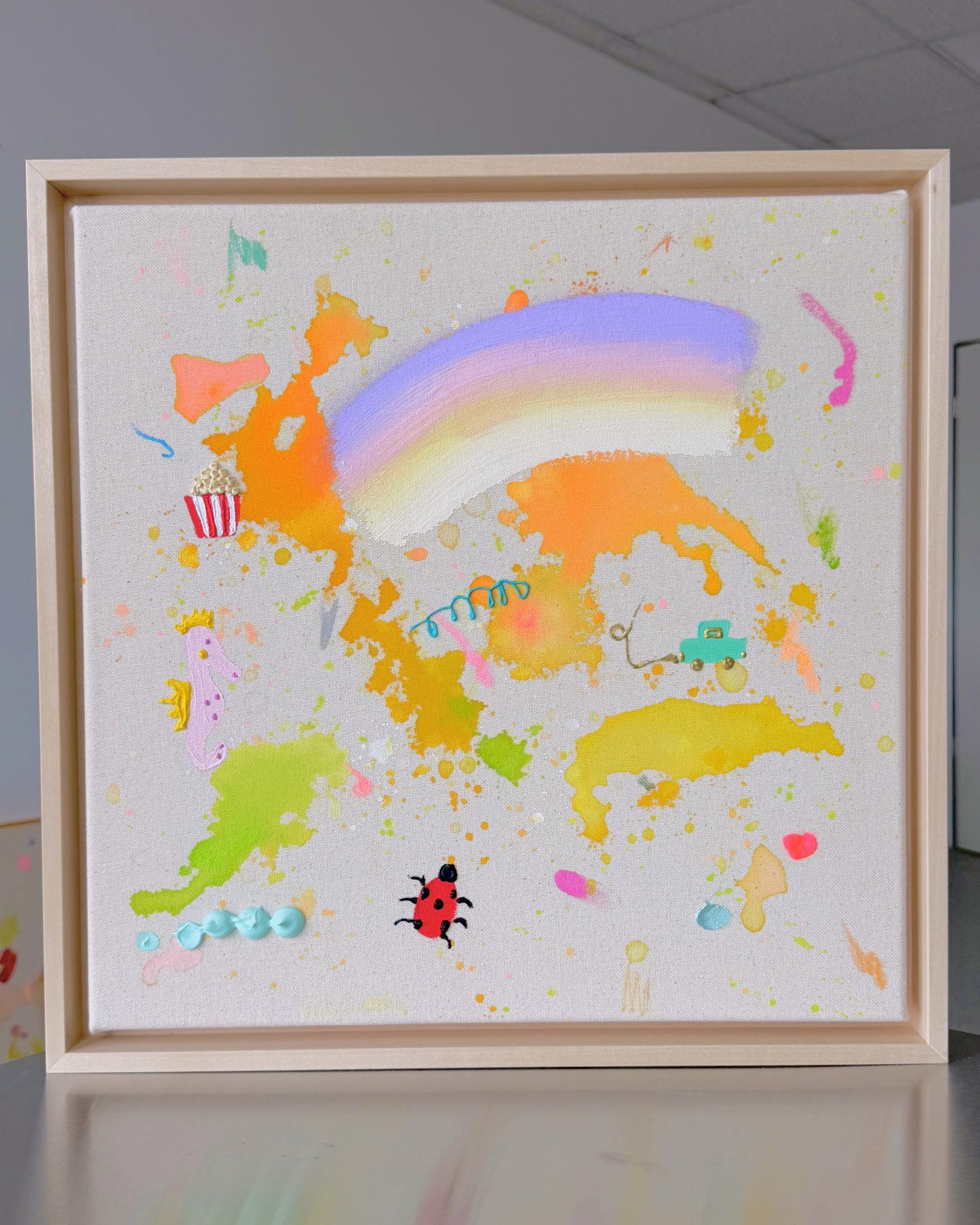 ICH WÜNSCH DIR Popcorn 40x40cm