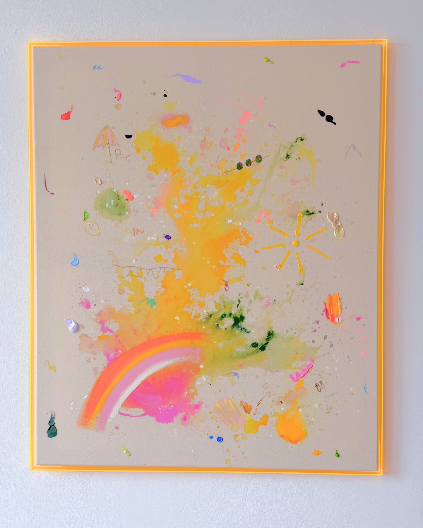ICH WÜNSCH DIR Regenbogen 110x90cm