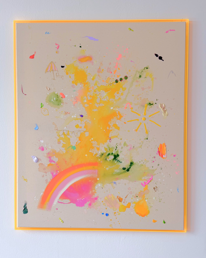 ICH WÜNSCH DIR Regenbogen 110x90cm