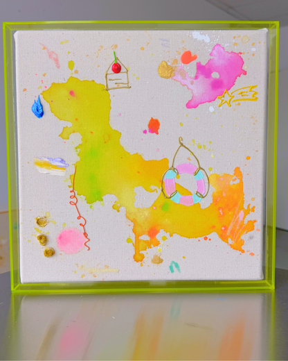 ICH WÜNSCH DIR Sternschnuppe 30x30cm
