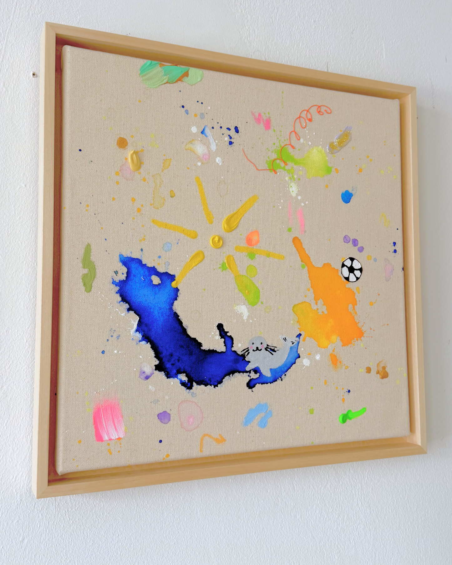 ICH WÜNSCH DIR Fußball 40x40cm