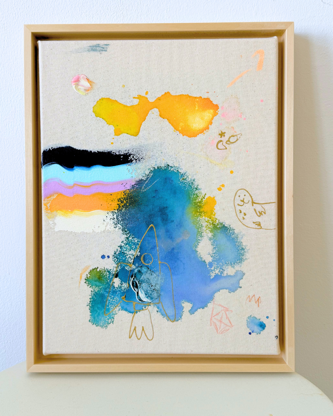 ICH WÜNSCH DIR Rakete 30x40cm