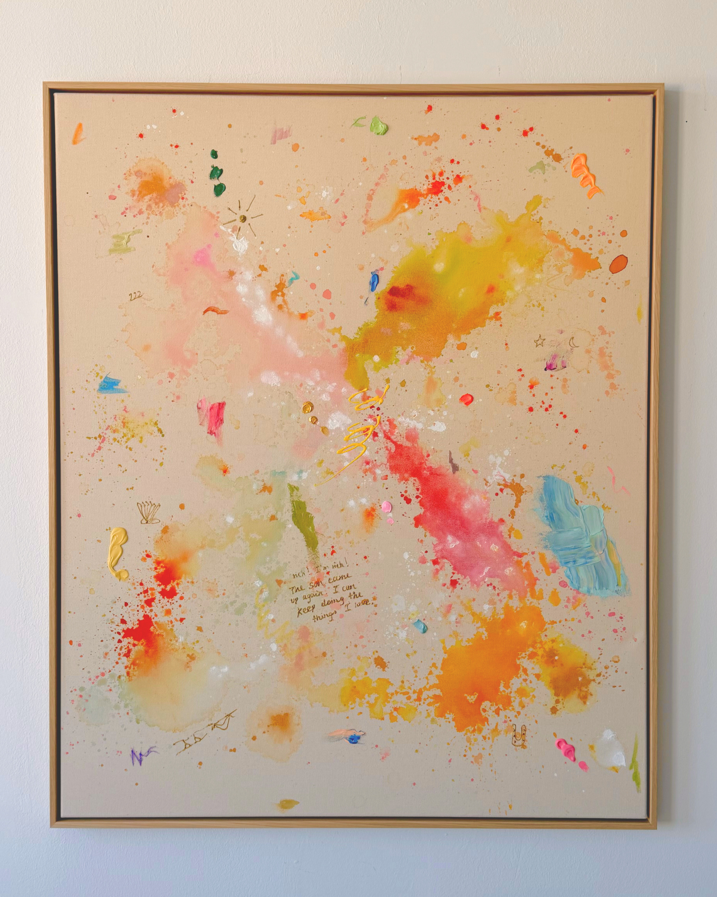 rich! I'm rich! 110x100cm