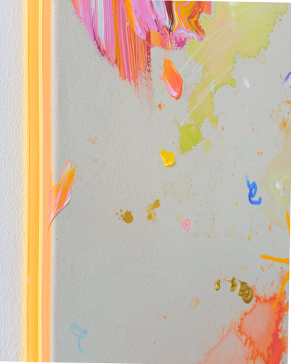 SPRUNG INS KALTE WASSER 110x110cm