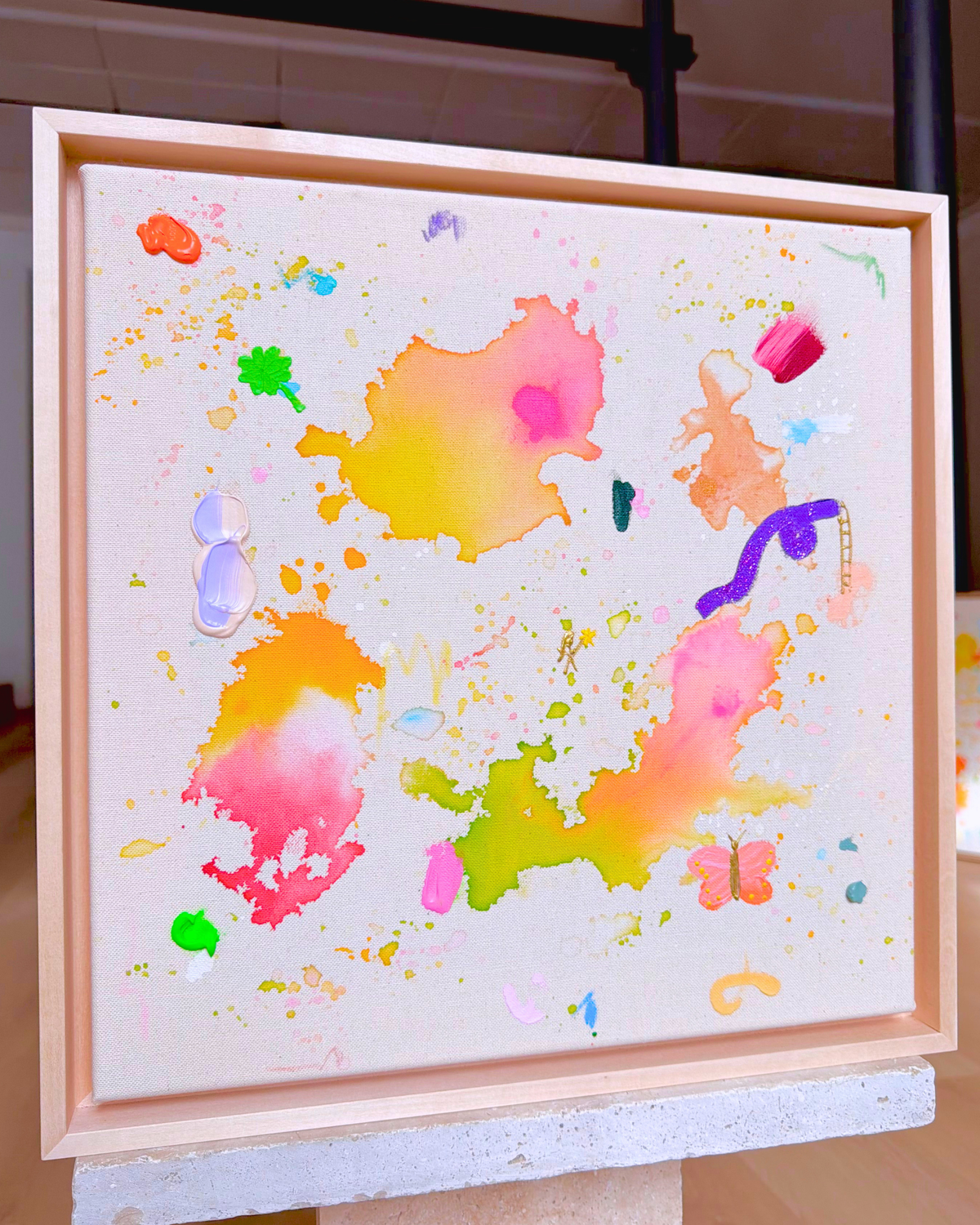Ich wünsch dir Glitzerrutsche 40x40cm