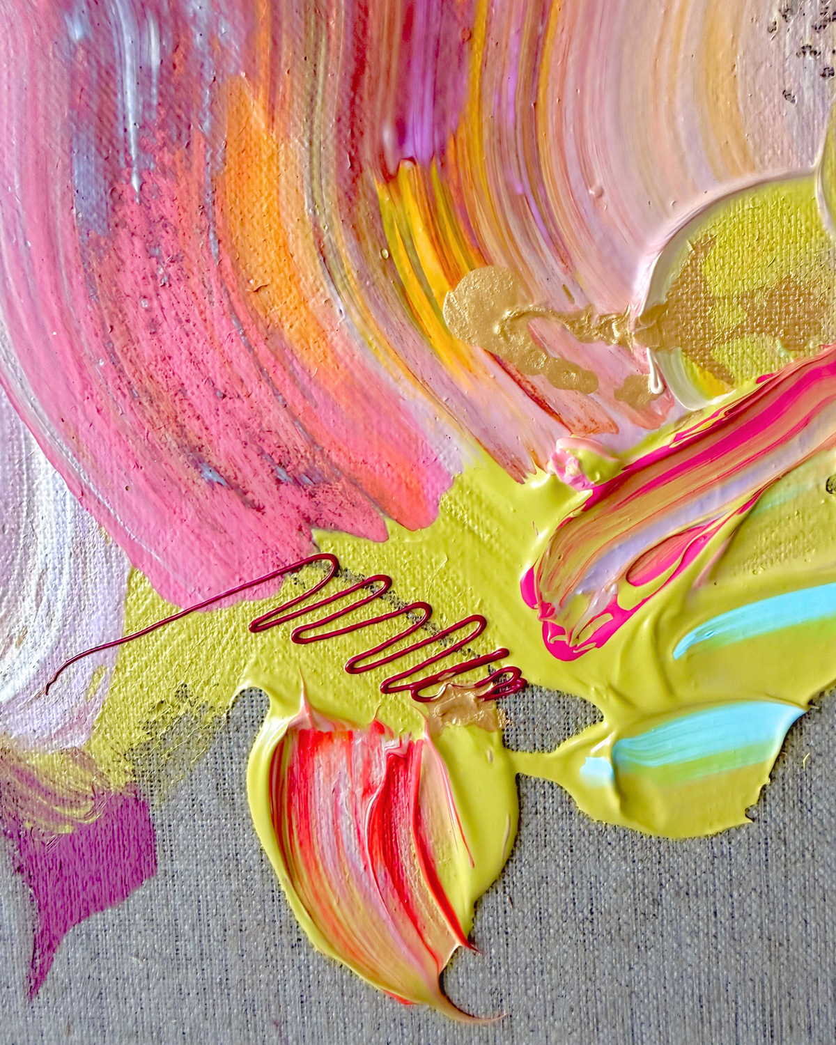 BEING ALIVE IS THE SPECIAL OCCASION 100x100cm