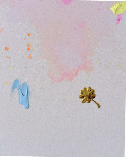 SPRUNG INS KALTE WASSER 110x110cm