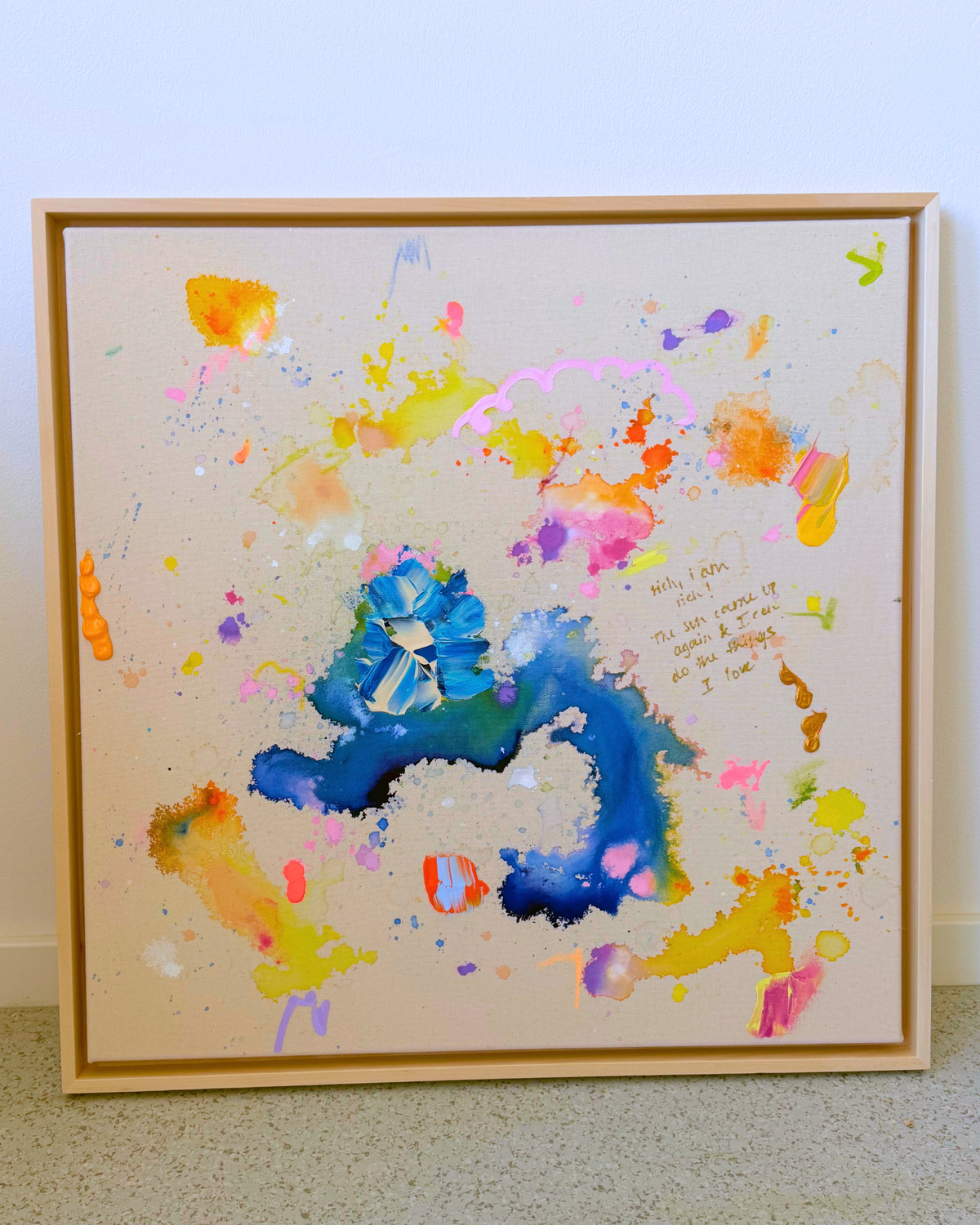 rich! i am rich 60x60cm