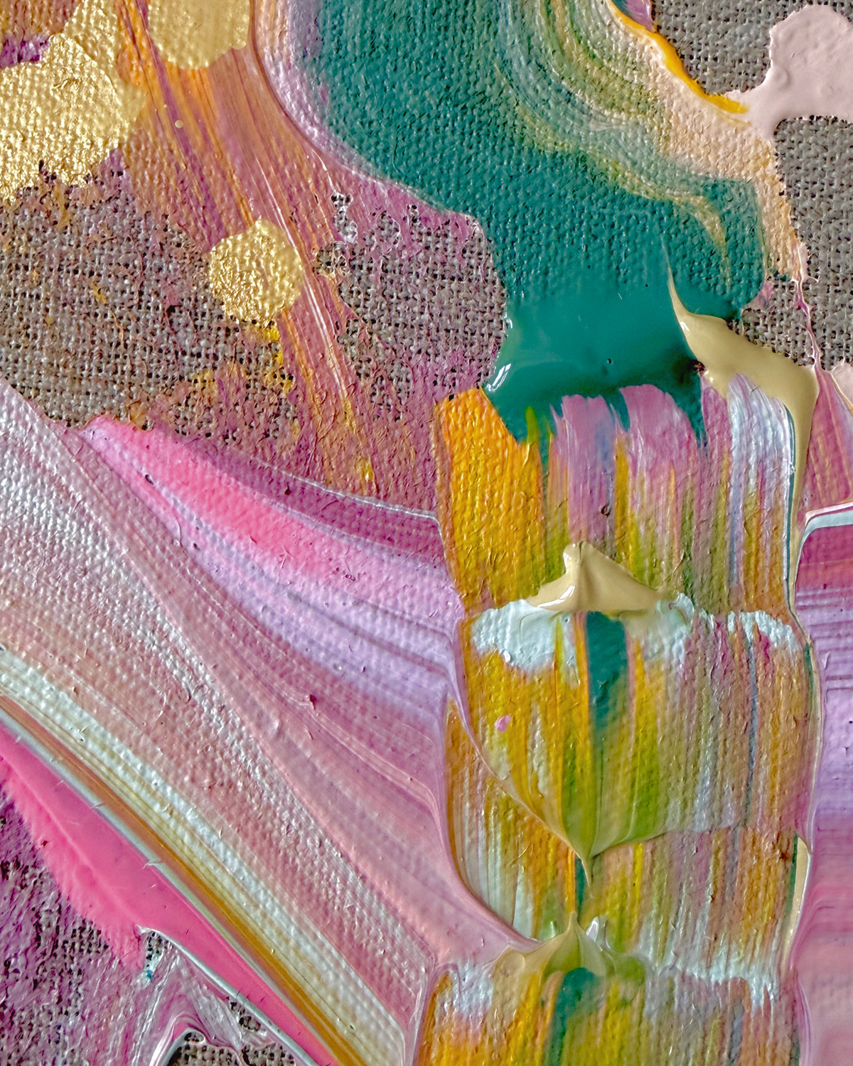 SOMETHING IN ME KNOWS WHERE I AM GOING 40x40cm