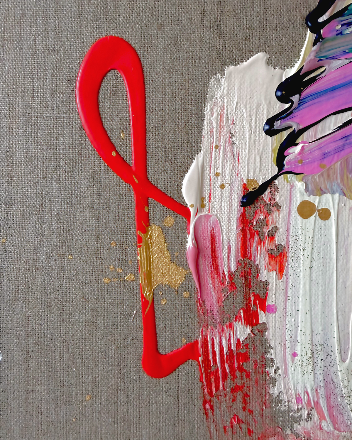 BEING ALIVE IS THE SPECIAL OCCASION 100x100cm