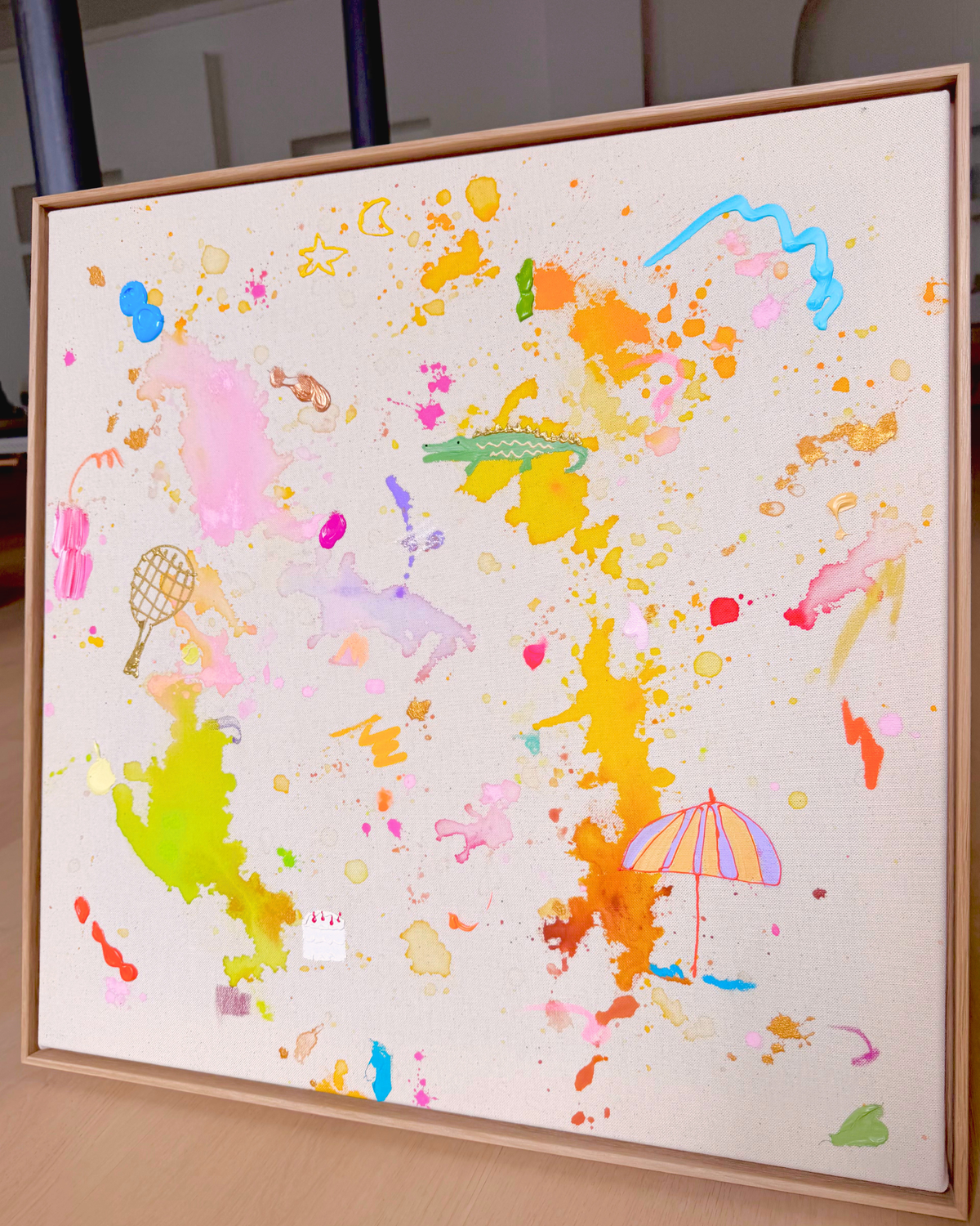 ICH WÜNSCH DIR Tennis 60x60cm