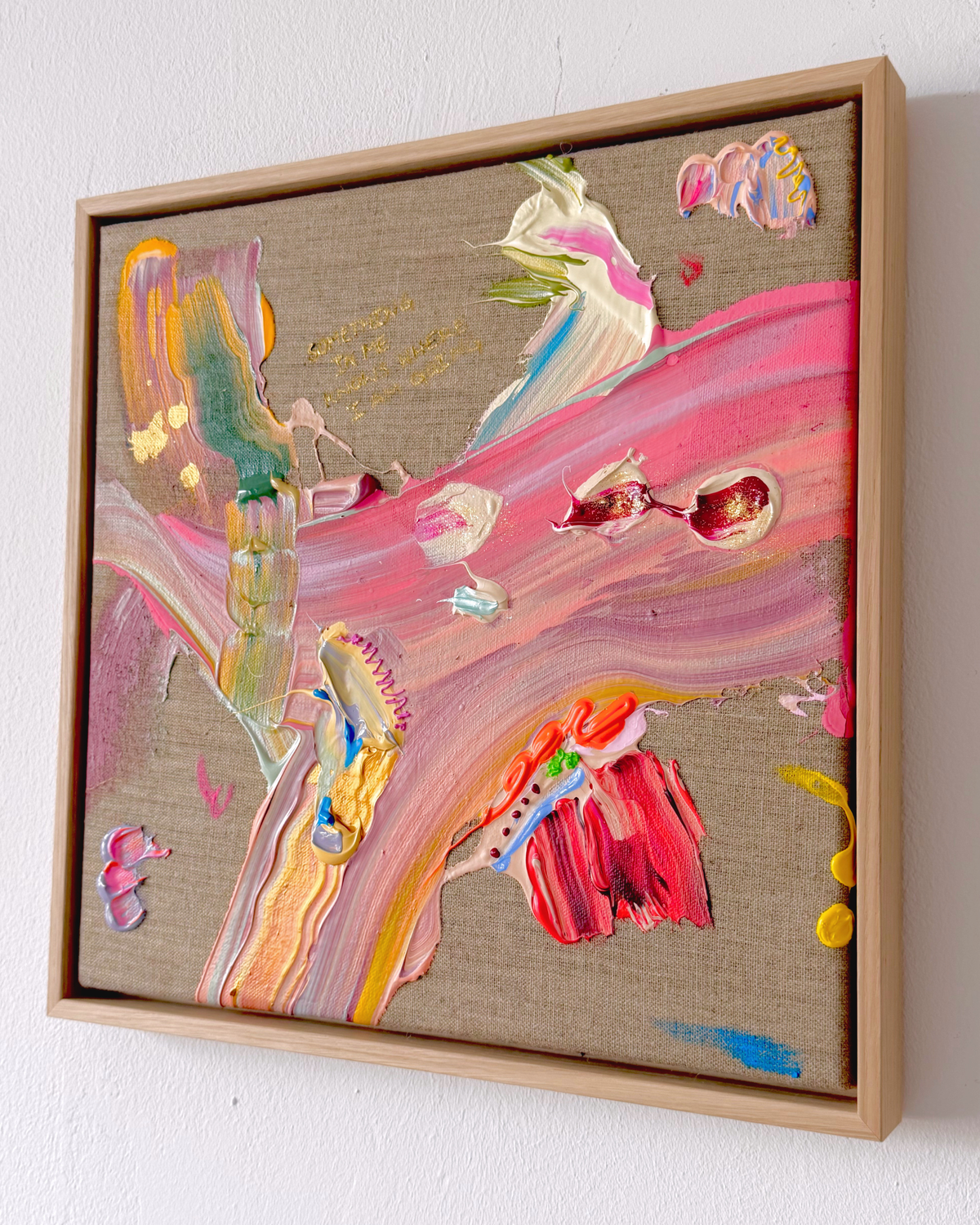 SOMETHING IN ME KNOWS WHERE I AM GOING 40x40cm