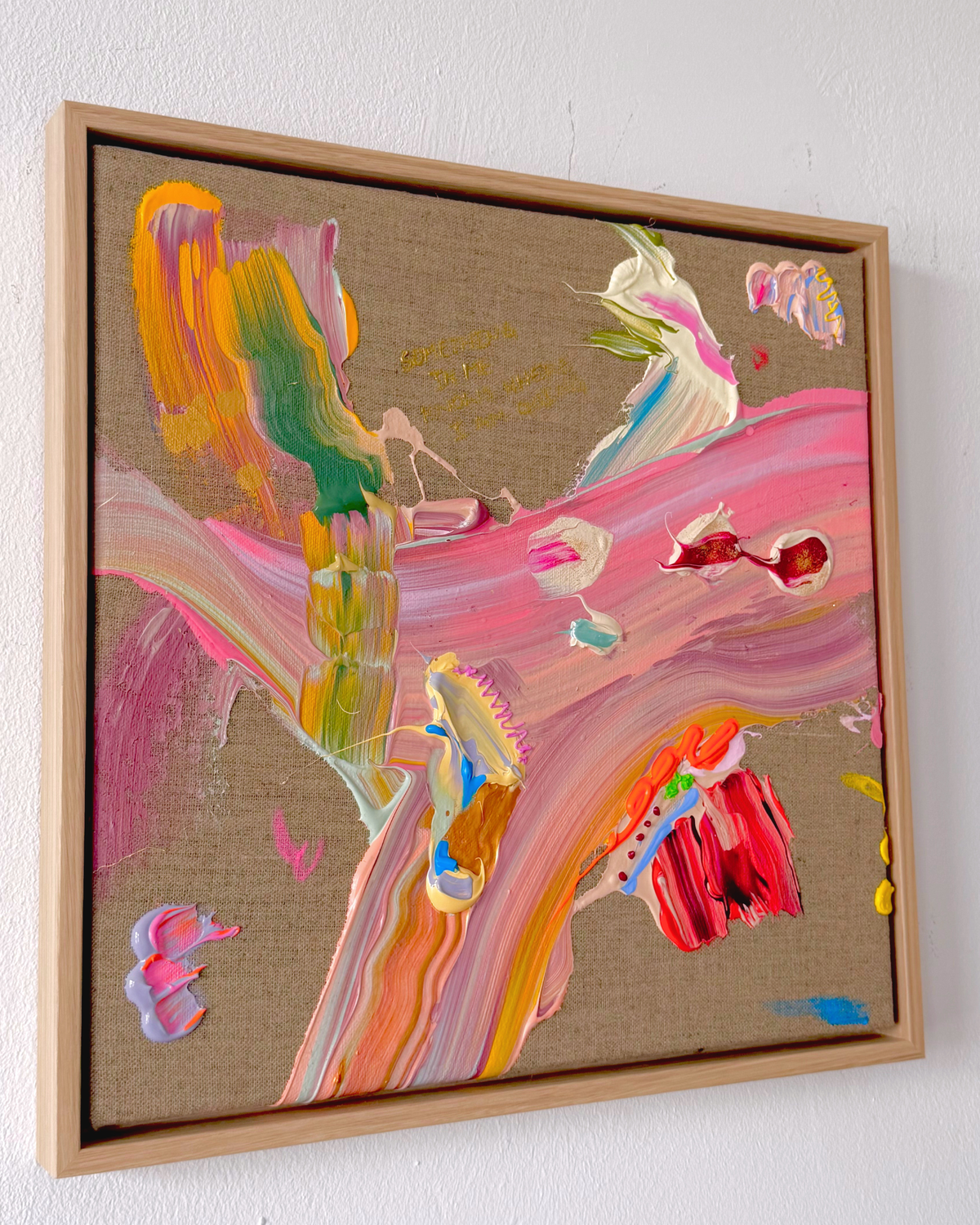 SOMETHING IN ME KNOWS WHERE I AM GOING 40x40cm