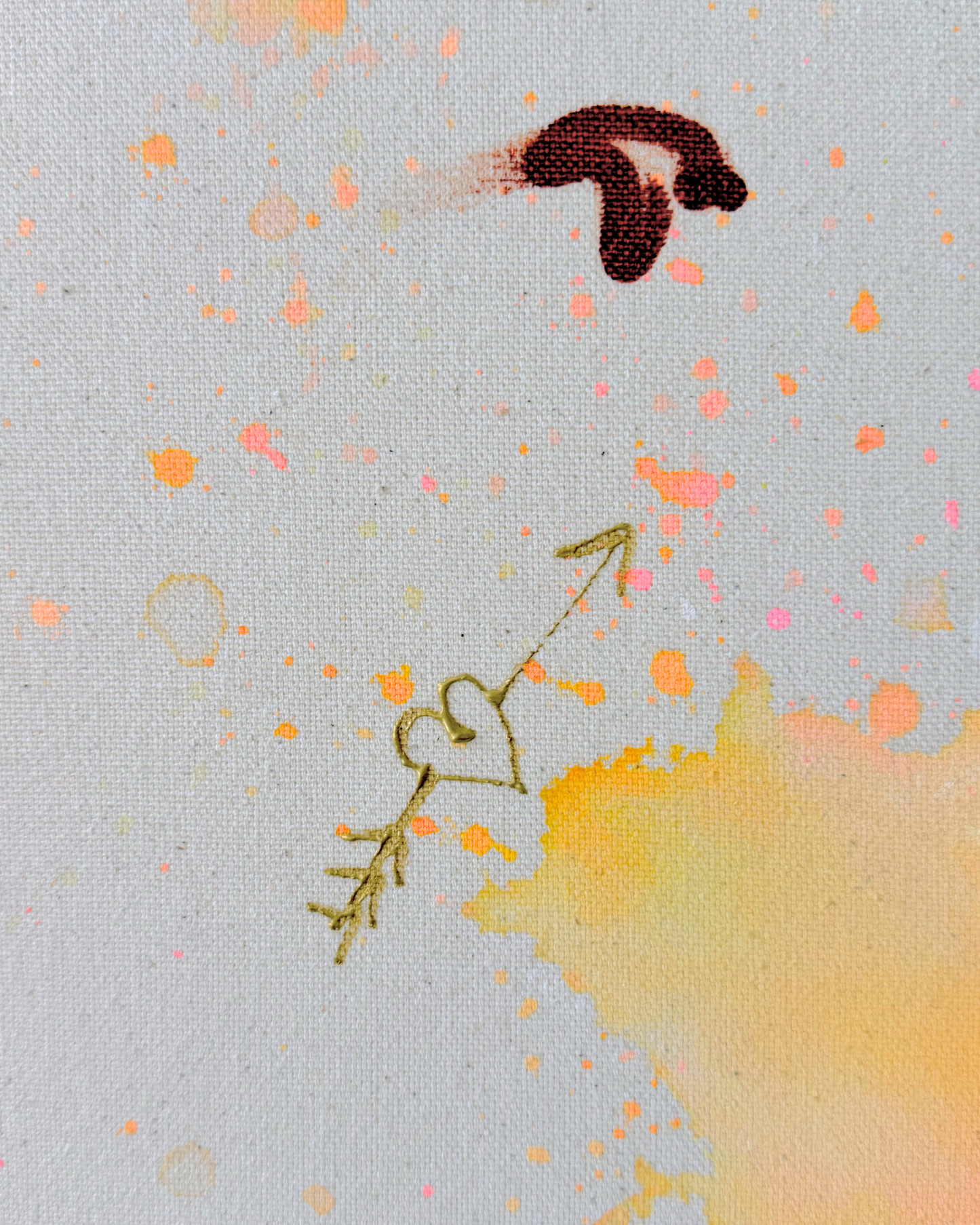 SOMETHING IN ME KNOWS WHERE I AM GOING 100x100cm