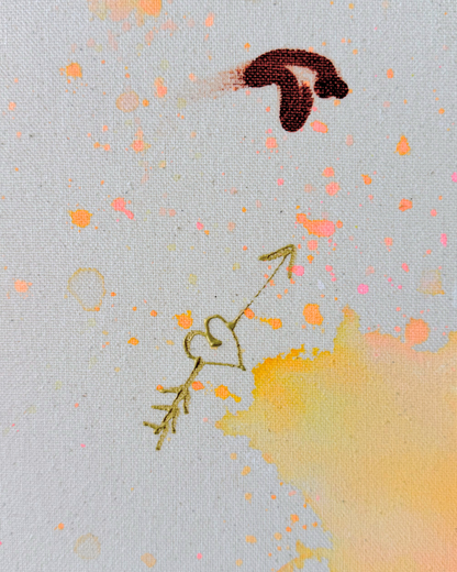 SOMETHING IN ME KNOWS WHERE I AM GOING 100x100cm