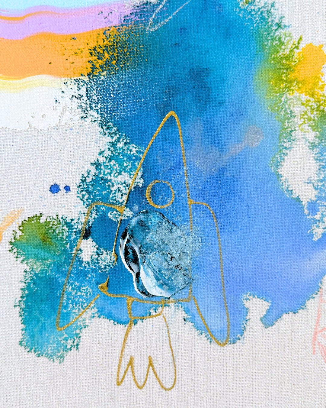 ICH WÜNSCH DIR Rakete 30x40cm