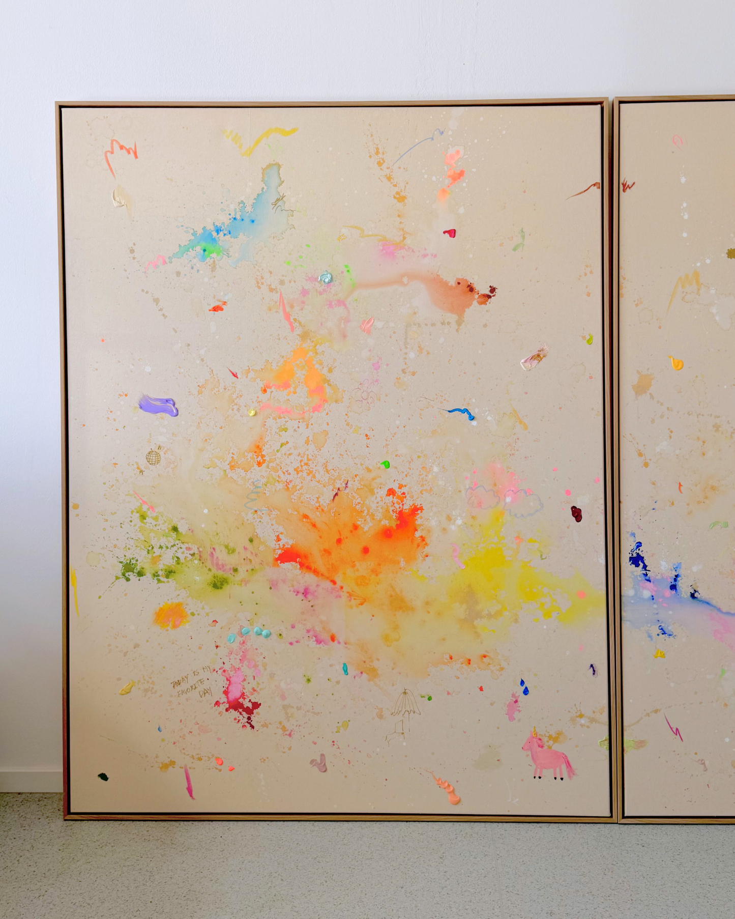 TODAY IS MY FAVORITE DAY Zwillingswerk 2x 170x130cm