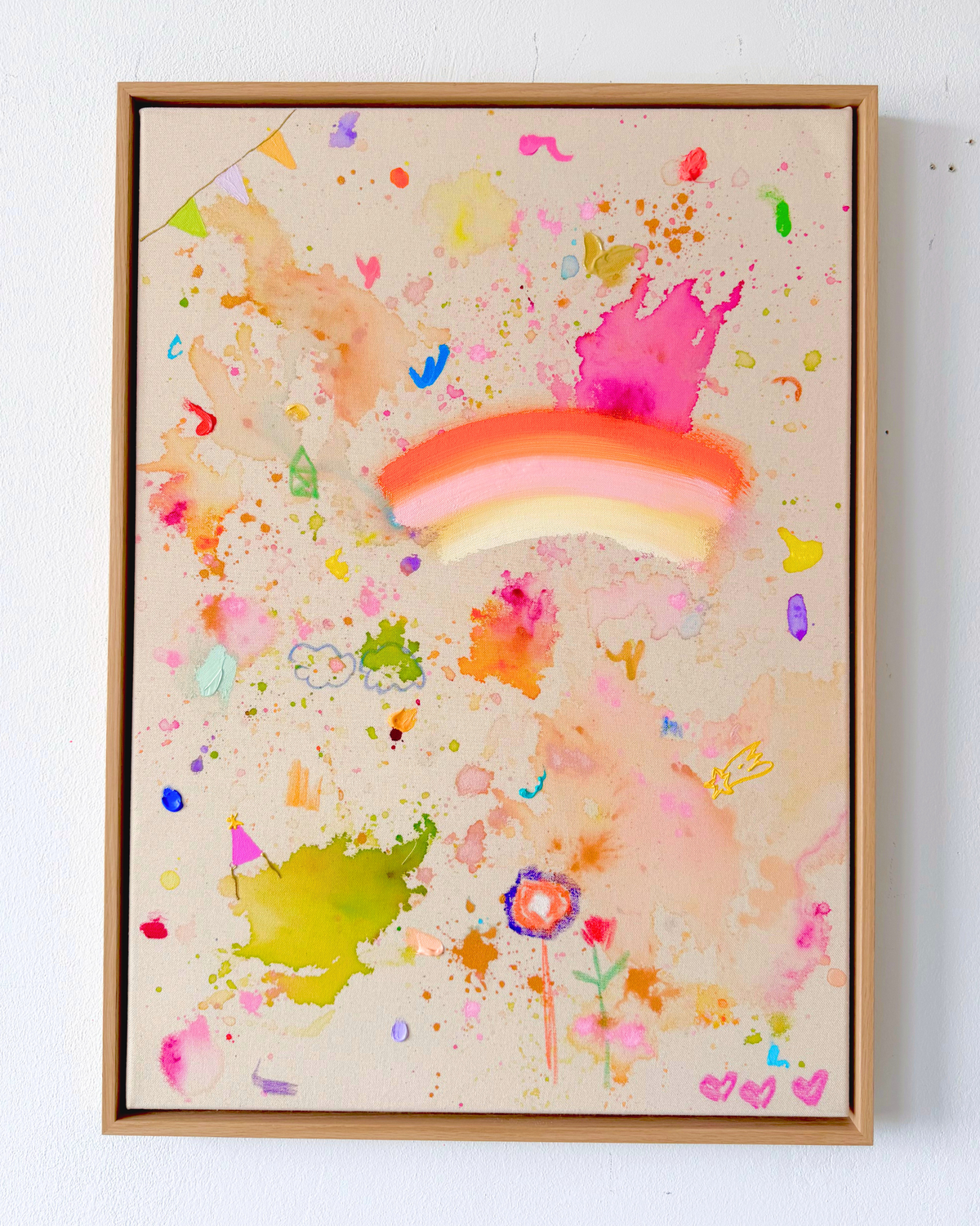 ICH WÜNSCH DIR Regenbogen 50x70cm
