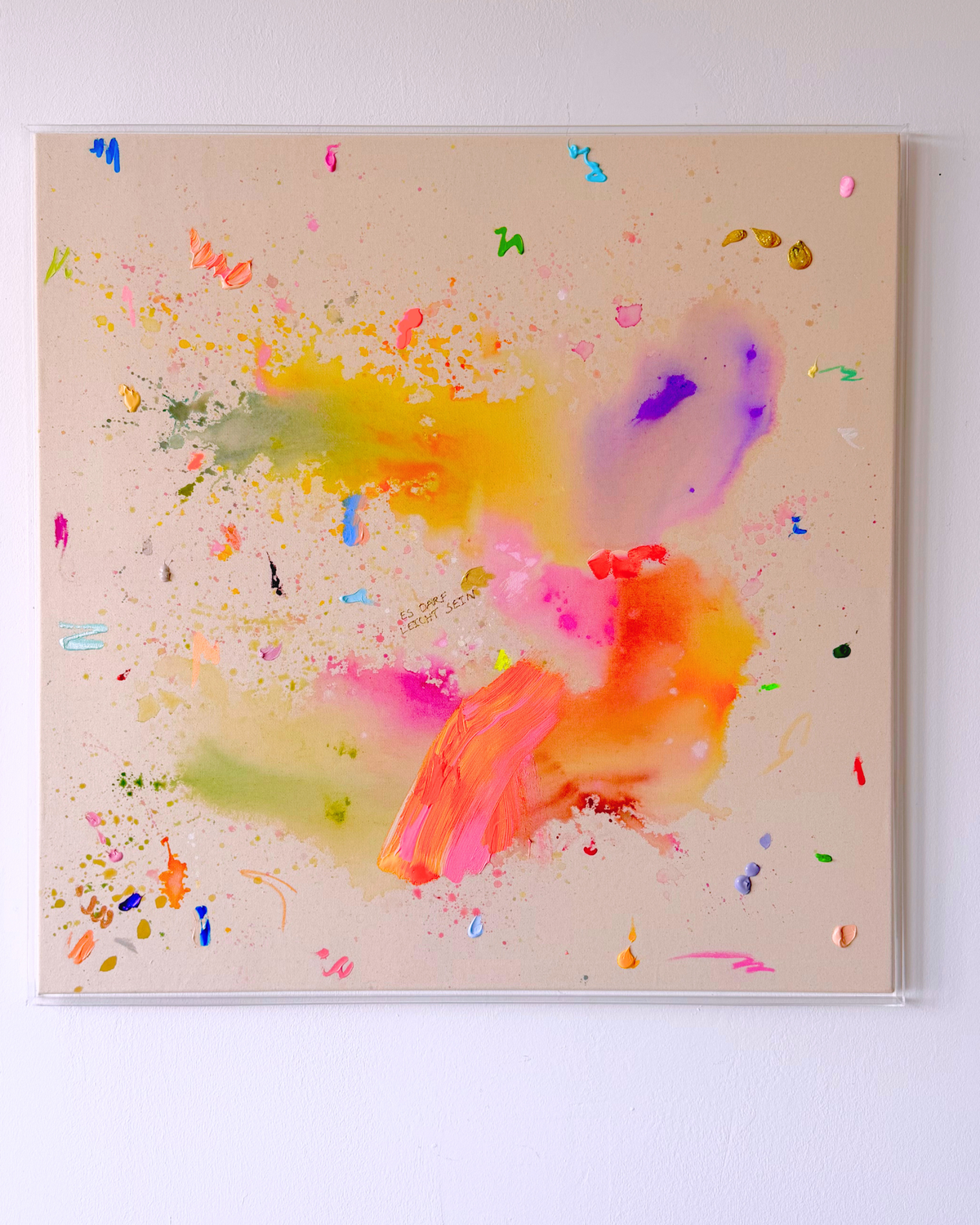 ES DARF LEICHT SEIN 100x100cm