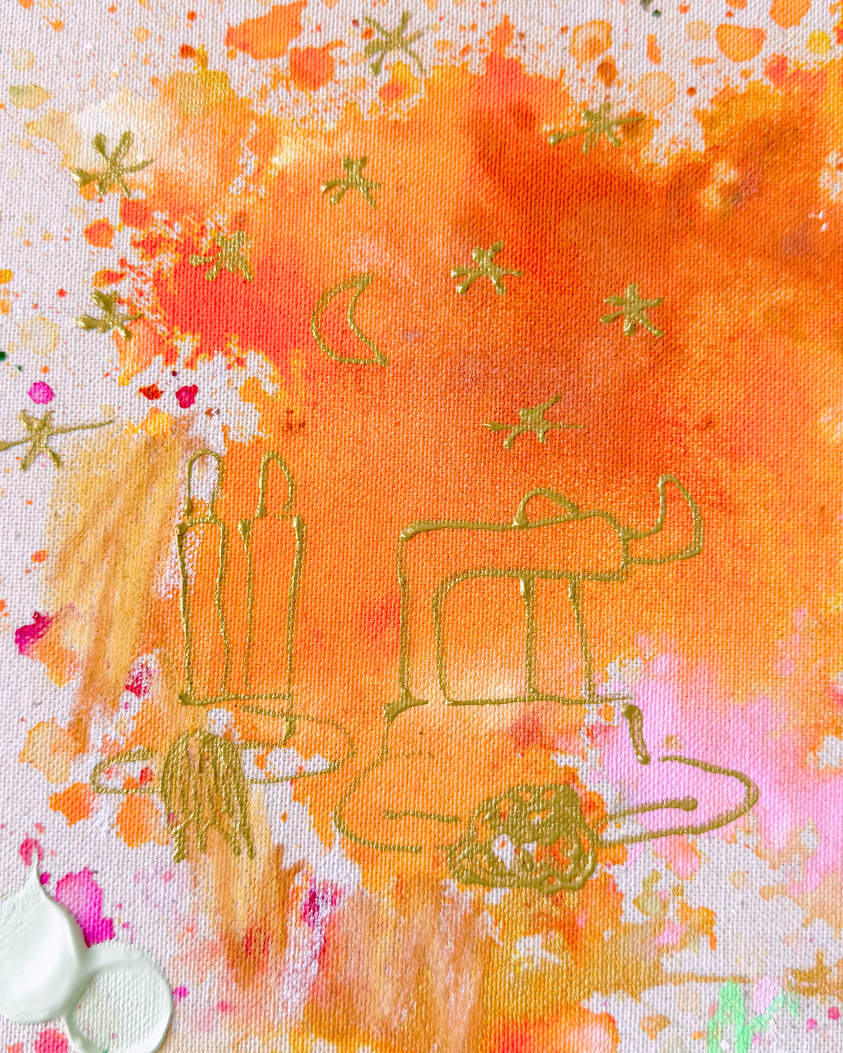 Mit dir den Sternenhimmel 50x70cm