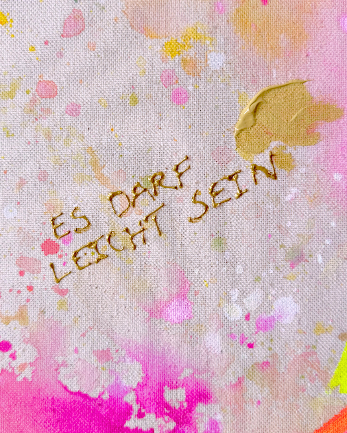 ES DARF LEICHT SEIN 100x100cm