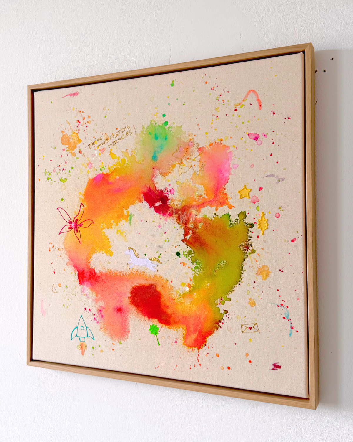 YOU'RE MANIFESTING MIRACLES 60x60cm