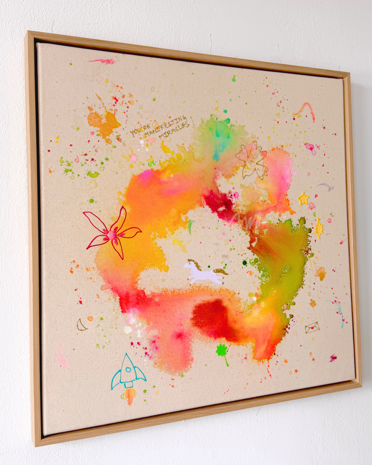 YOU'RE MANIFESTING MIRACLES 60x60cm