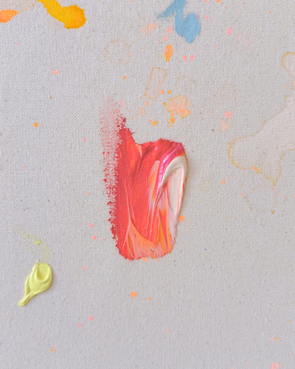 SOMETHING IN ME KNOWS WHERE I AM GOING 100x100cm