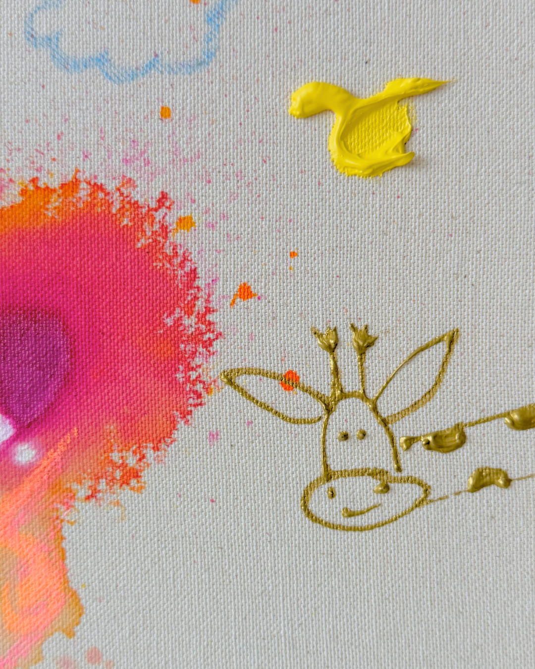 ICH WÜNSCH DIR Giraffe 40x50cm