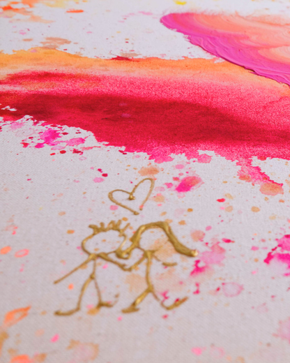 LIFE IS BEAUTIFUL & I HAVE TIME 150x200cm EXTRA TIEF