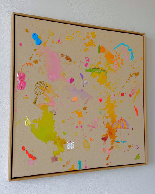 ICH WÜNSCH DIR Tennis 60x60cm