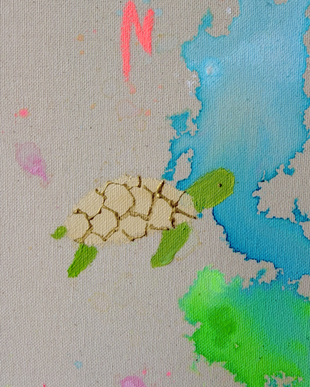 ICH WÜNSCH DIR Schildkröte 40x40cm