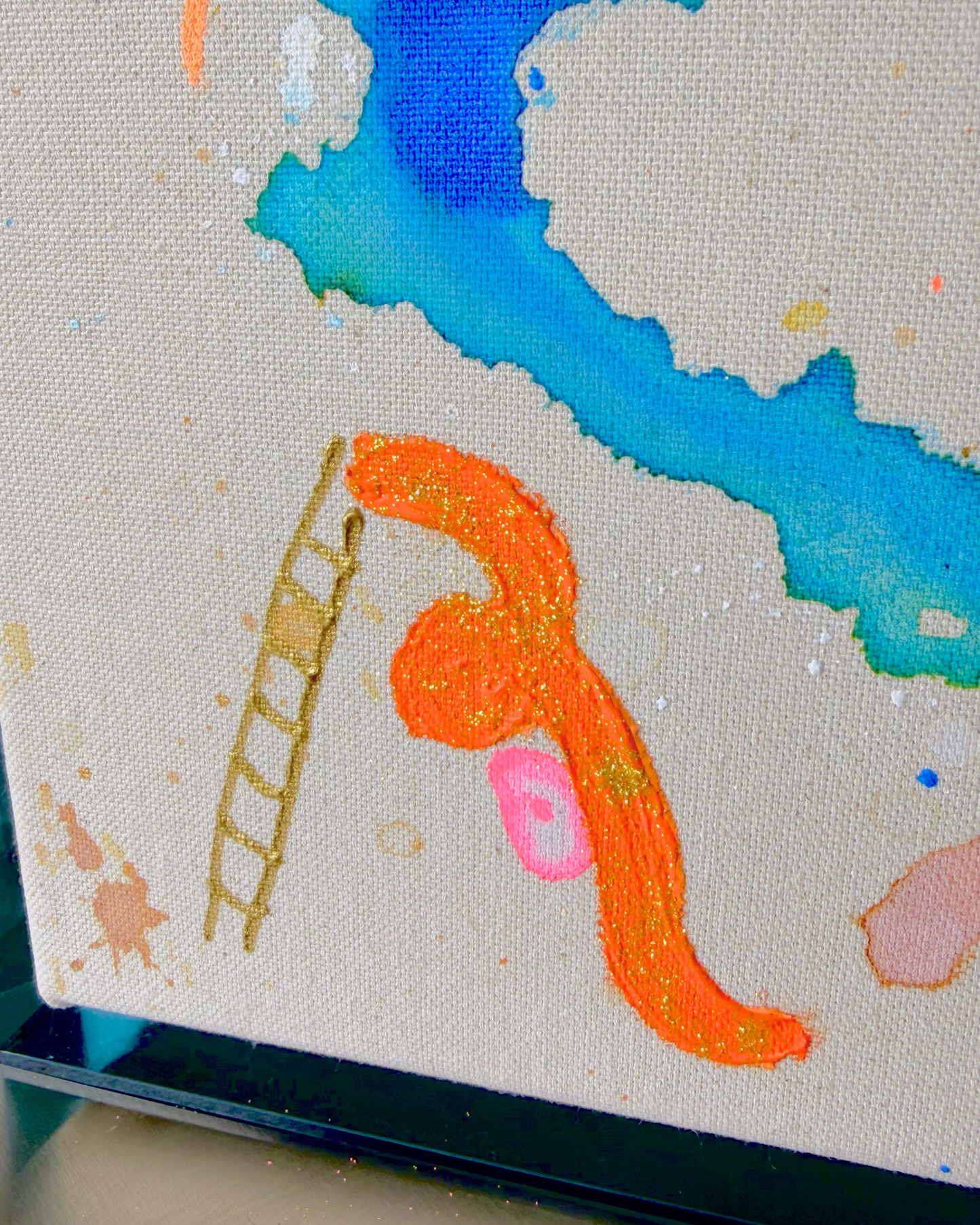 ICH WÜNSCH DIR Raupe 40x40cm