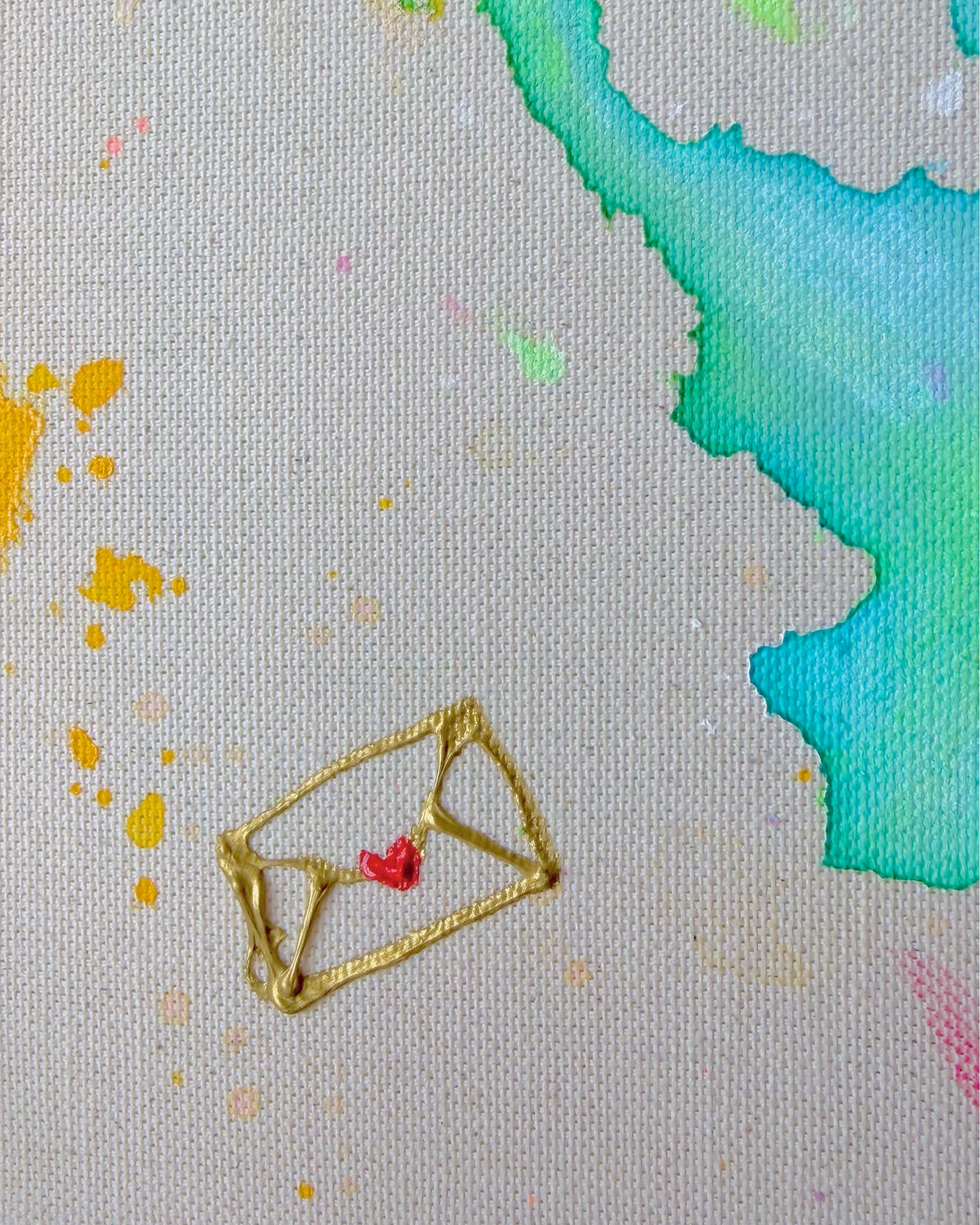 ICH WÜNSCH DIR Liebesbrief 30x30cm