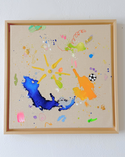 ICH WÜNSCH DIR Fußball 40x40cm