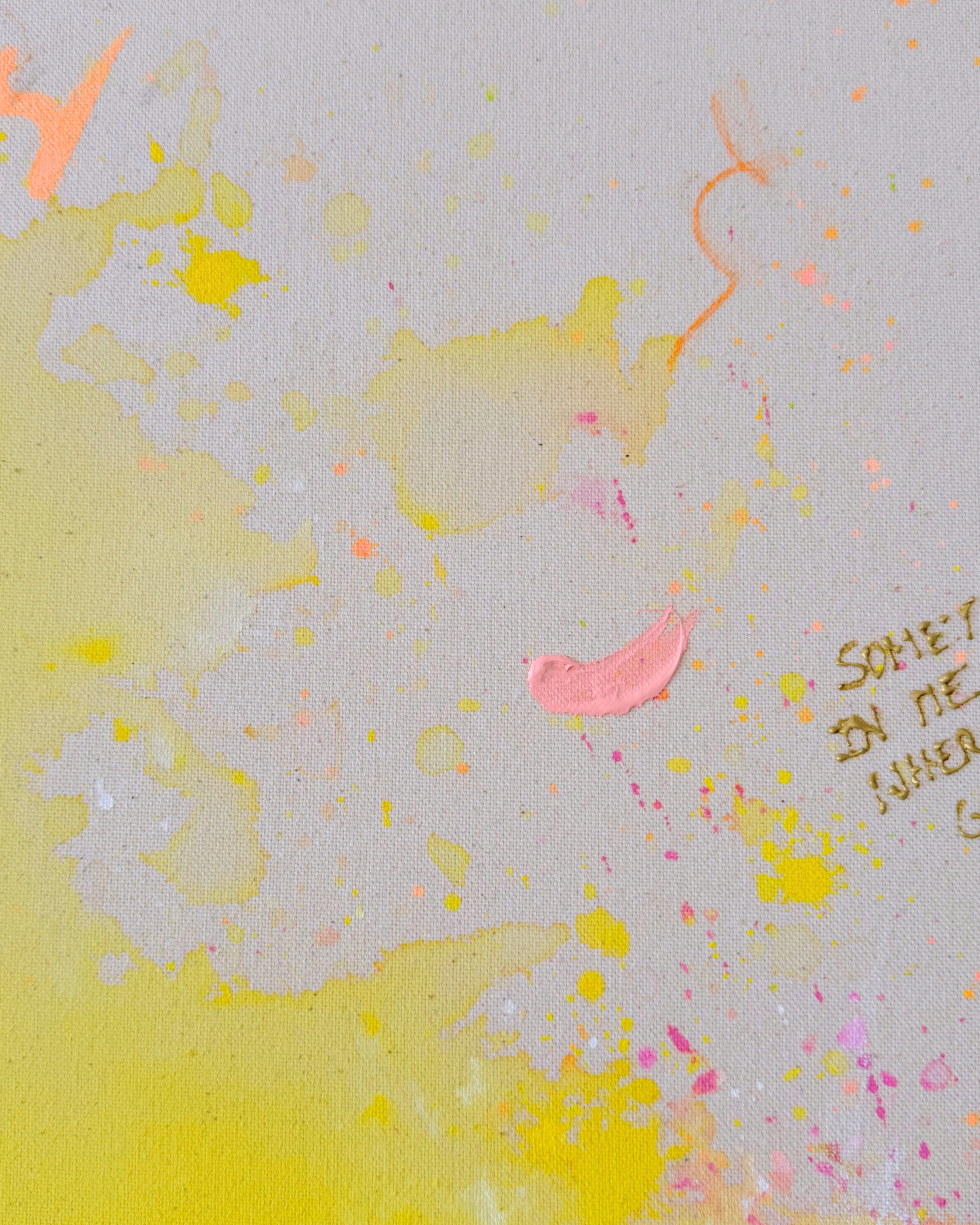 SOMETHING IN ME KNOWS WHERE I AM GOING 100x100cm