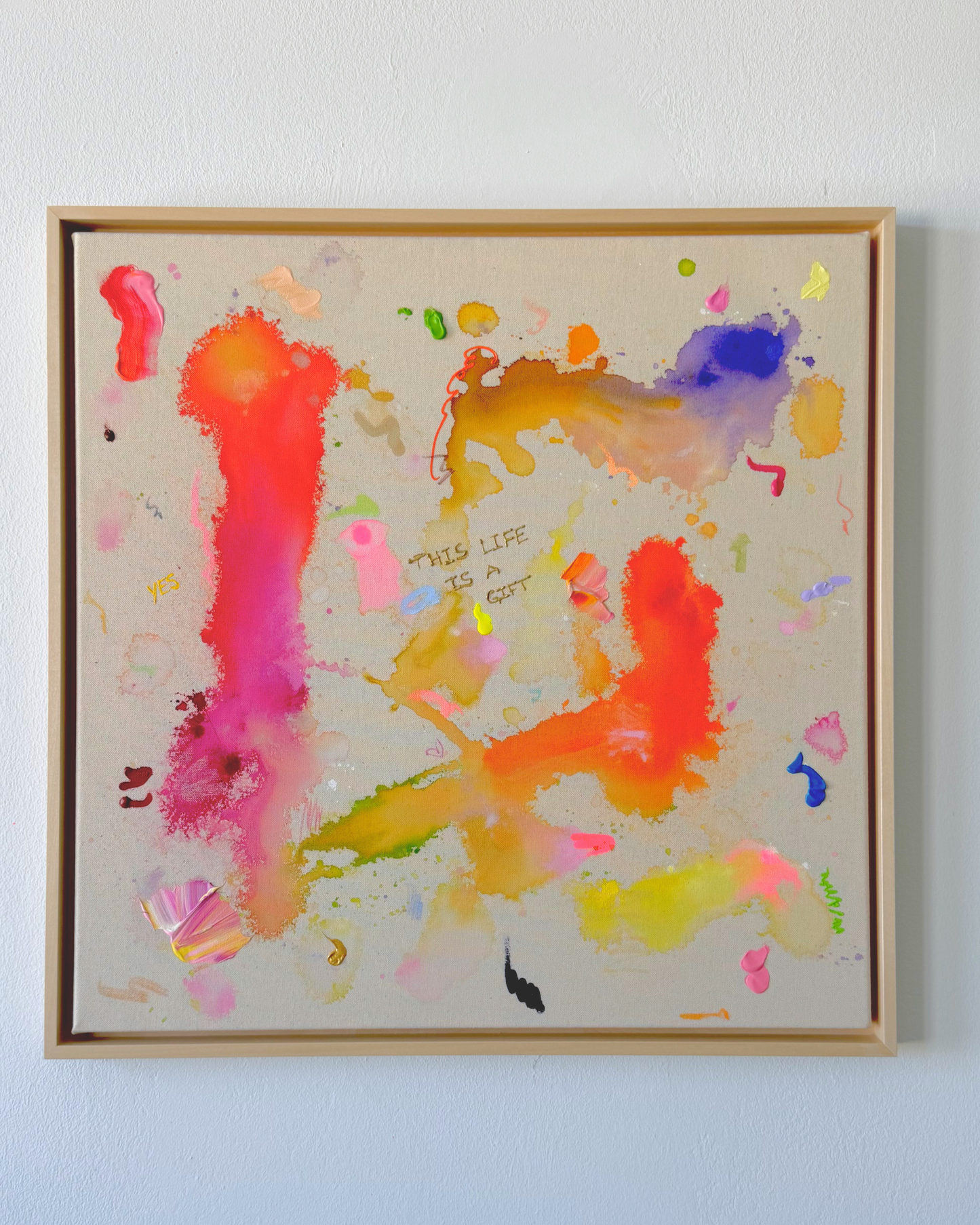 THIS LIFE IS A GIFT 80x80cm