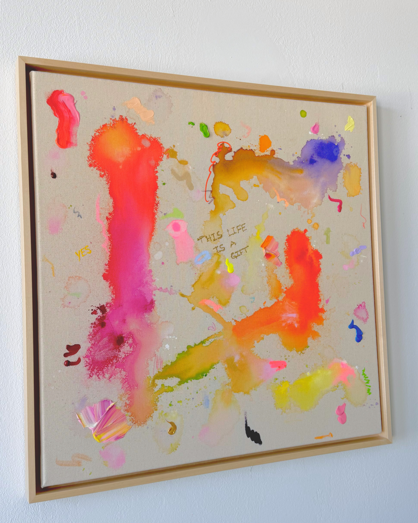 THIS LIFE IS A GIFT 80x80cm