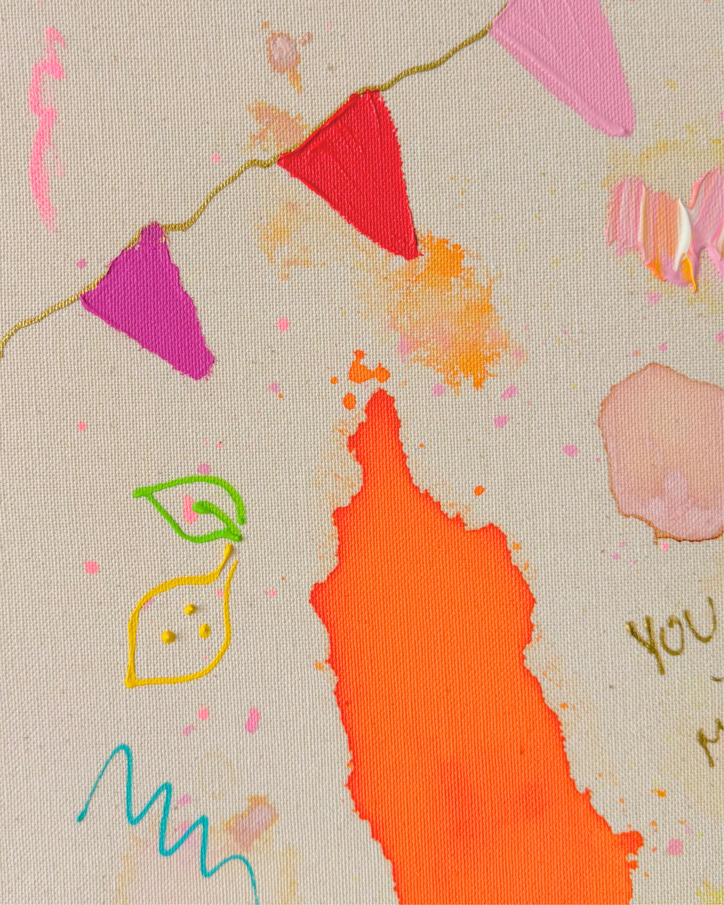 ICH WÜNSCH DIR Girlande 40x50cm