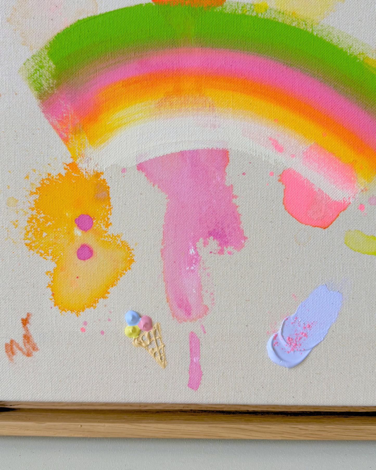 ICH WÜNSCH DIR Girlande 40x50cm