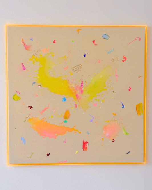 SOMETHING IN ME KNOWS WHERE I AM GOING 100x100cm