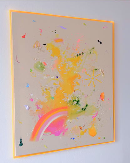 ICH WÜNSCH DIR Regenbogen 110x90cm
