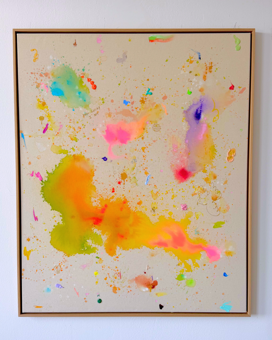 HOW LUCKY I AM 110x90cm