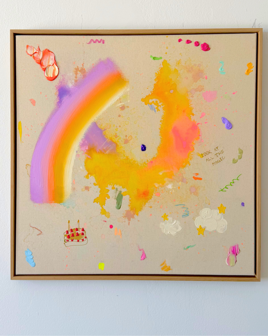 LOOK AT ALL THE MAGIC 70x70cm