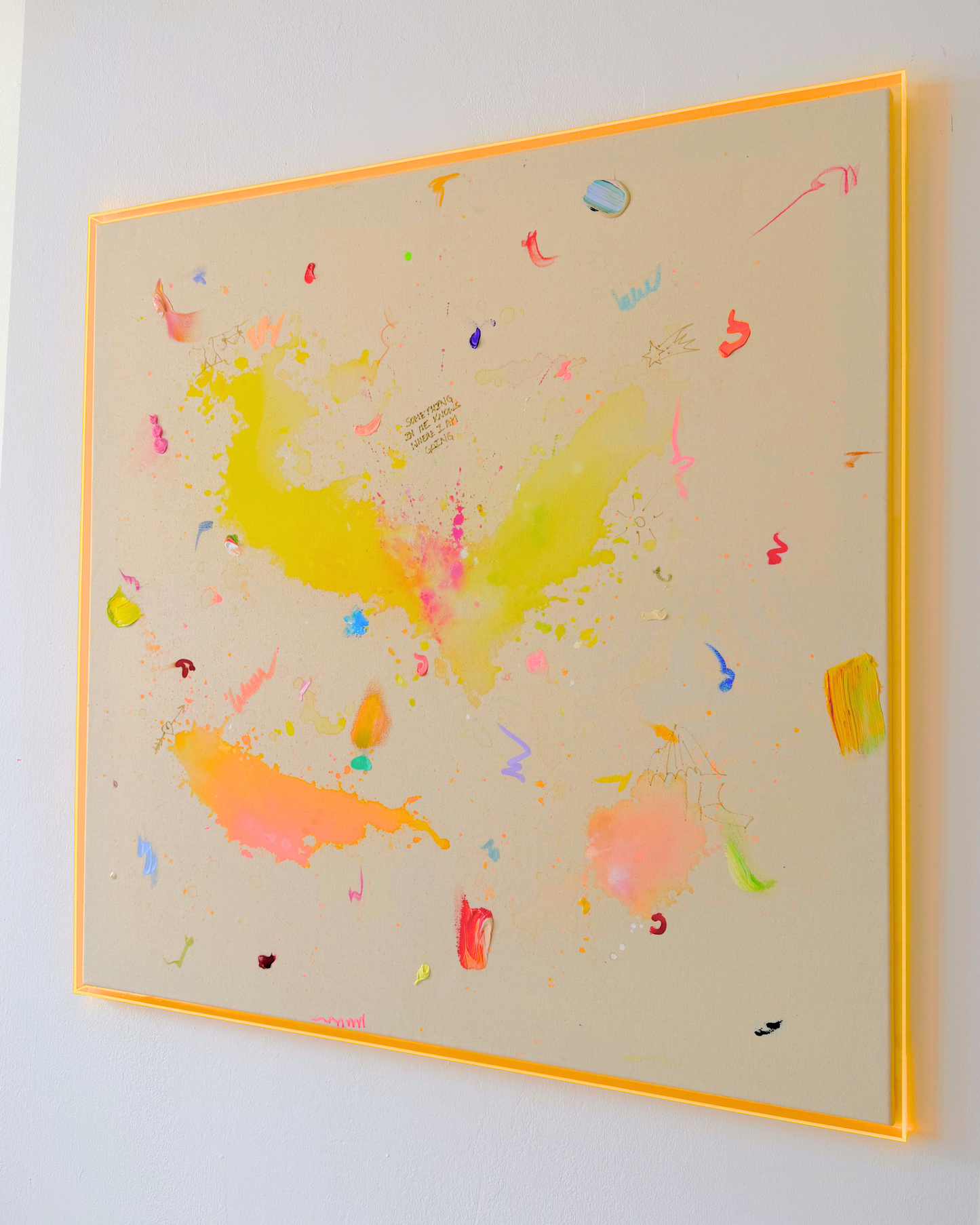 SOMETHING IN ME KNOWS WHERE I AM GOING 100x100cm