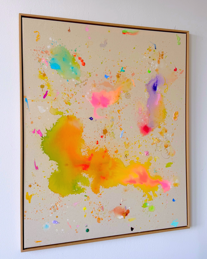 HOW LUCKY I AM 110x90cm