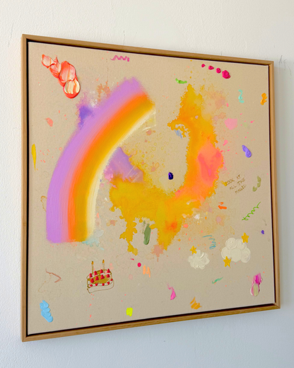 LOOK AT ALL THE MAGIC 70x70cm