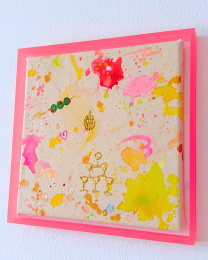 ICH WÜNSCH DIR Champagner 30x30cm