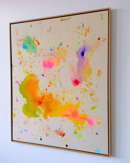 HOW LUCKY I AM 110x90cm
